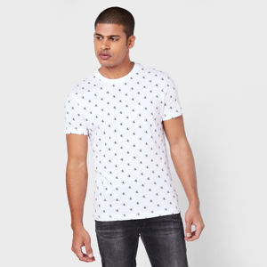 Calvin Klein pánské bílé tričko s potiskem - XL (YAF)